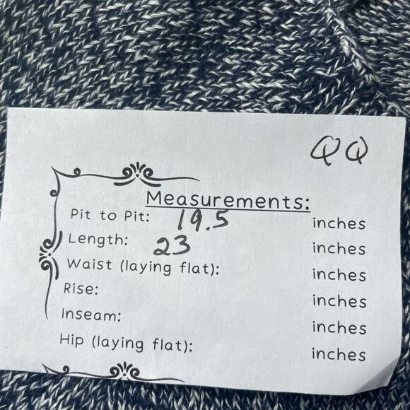 Theory Blue Speckled Knit Wide Neck Sweater Cashmere Linen sz. S #QQ - Picture 9 of 9